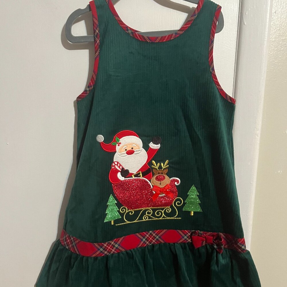 NWOT RARE EDITIONS XMAS GIRL DRESS SZ 5